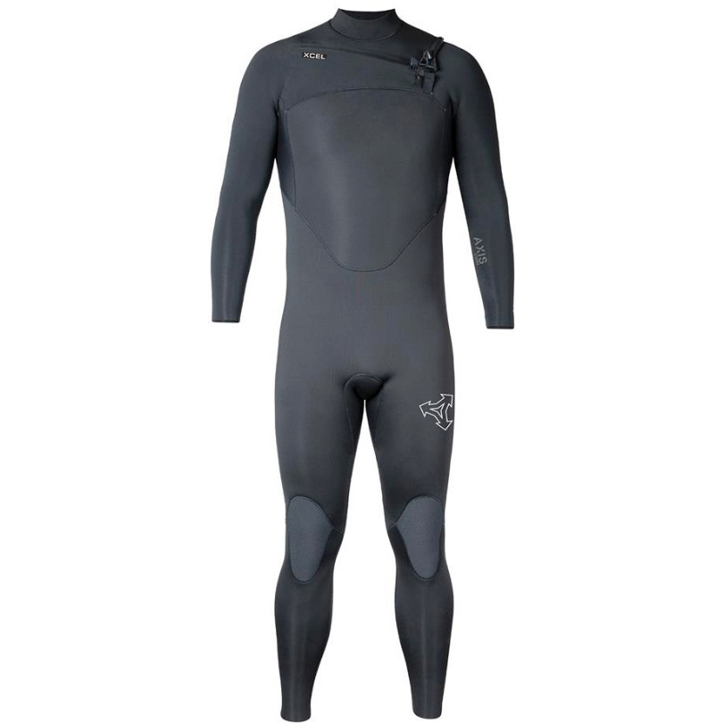 2026 Xcel Herre Axis 5/4mm Chest Zip Våddragt ME54ZAX5 - Black